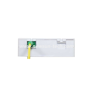 NSTB2-011 Mini 2 Port Termination Box FTTH 86*86mm Fiber Optic Wall Outlet with Shutter