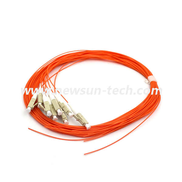 12 Fibers LC/SC/FC/ST Unjacketed /Bunch Fiber Optic Pigtails