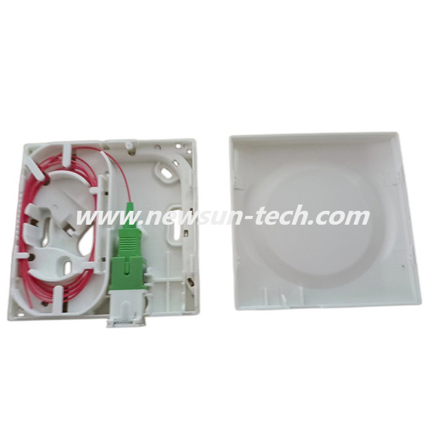 NS-TB414 2 Port FTTH Indoor Fiber Optic Faceplate
