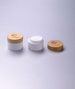 20g 30g 50g 100g Modern Double Wall Pp Cosmetics Cream Jar with Bamboo Cap