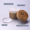 Full range 5g 15g 30g 50g 100g 200g 250g empty bamboo cover PP inner bamboo cosmetic packing cream jars