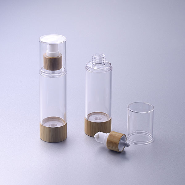 15ml 30ml 50ml 100ml 120ml High Quality Bamboo Airless Lotion Pump Bottle