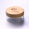 SY-SH200-CL 7oz 200G Round SKin Cream Jar Storage Jar Ect with 89/400 Bamboo Cap Bamboo Lid 