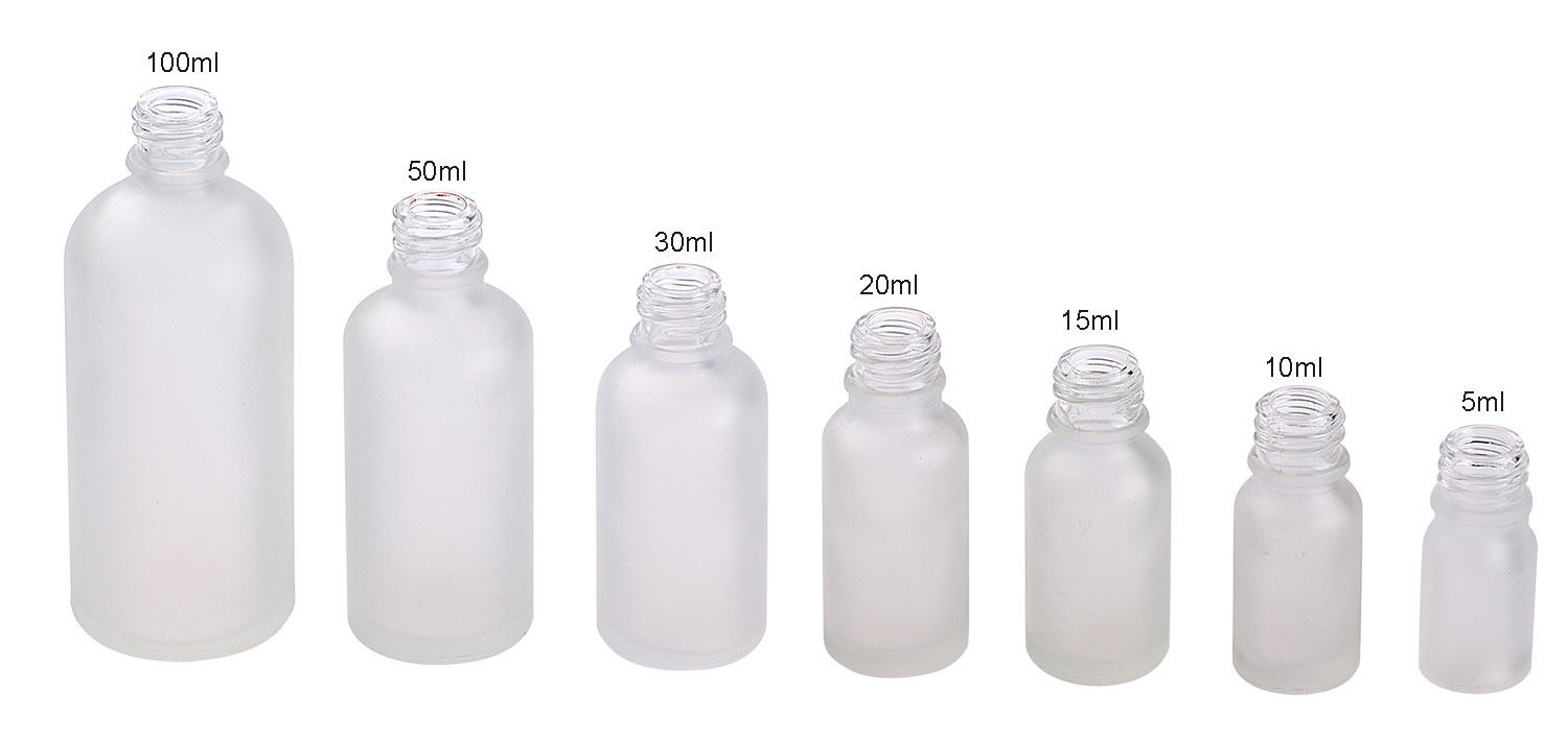 5ml 10ml 15ml 20ml 30ml 50ml 100ml 150ml White Green Blue Clear Amber Glass Essential Oil Bottle with Serume Bottle Dropper Screw Cap