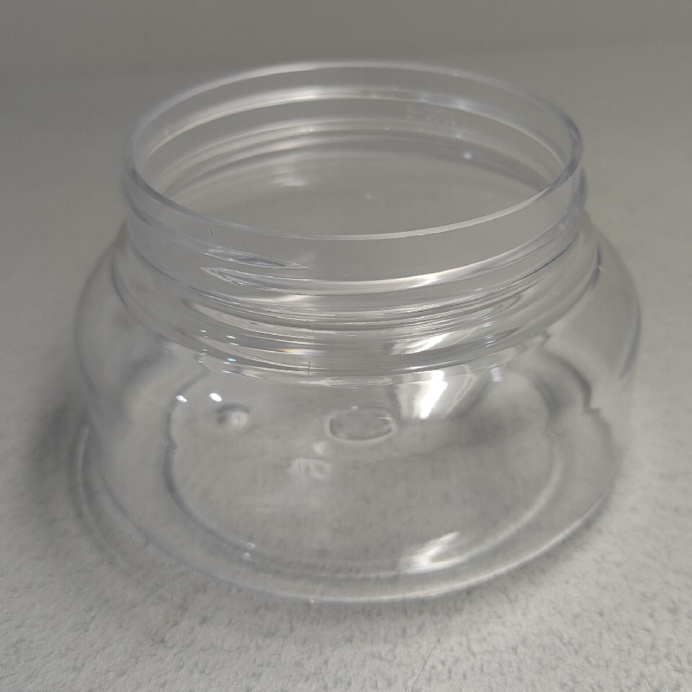 250G 9oz Round transparent SKin Cream Jar Butter Jar with Bamboo Cap Bamboo Lid 