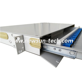 NSTB-P12A 1U 19" Slidable ODF Fiber Optic Patch Panel With Door