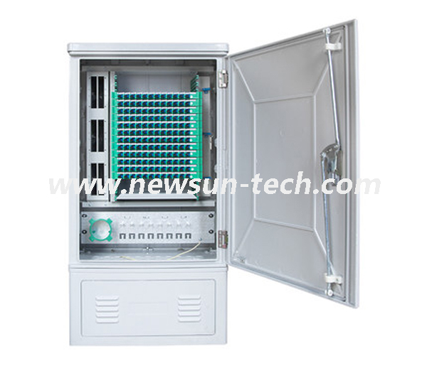 144 Cores Outdoor SMC Waterproof Optic Fiber Distribution Cross Connection DDF Cabinet