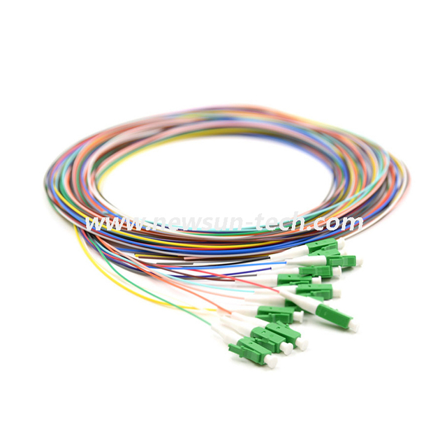 12 Fibers LC/SC/FC/ST Unjacketed /Bunch Fiber Optic Pigtails