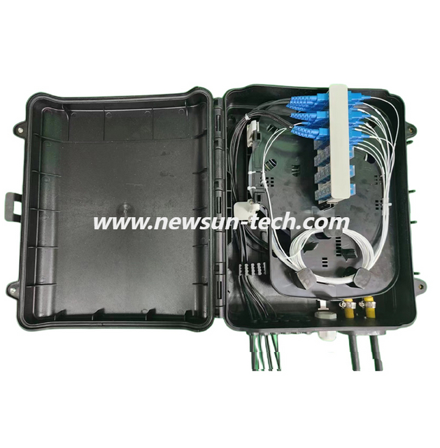 NS-FAT24T FTTH 16/24 Core Outdoor IP55 FDB Fiber Optic Distribution Box