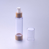 15ml 30ml 50ml 100ml 120ml Airless Cosmetic Bottle with Bamboo Base And Bamboo Cap