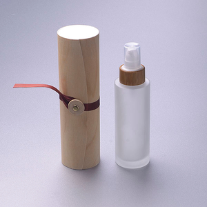 Eco Friendly Packaging New Design Wood Cylinder Box for 30ml glass bottle Custom Round Wooden Box