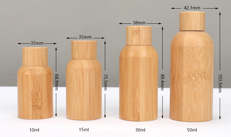 Different Size Bamboo Cosmetic Packing