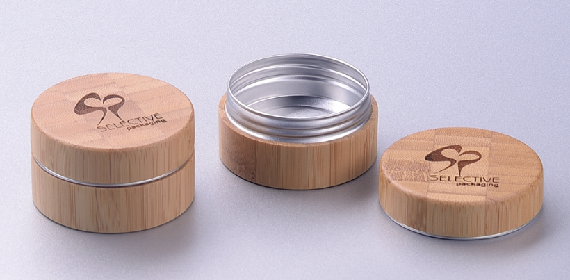 Bamboo Lid Cosmetic Cream Jars
