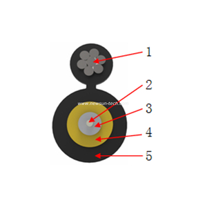 Self-supporting Fiber Optic Round Drop Cable