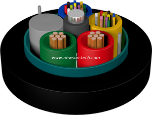 Hybrid Optical and Electrical Stranded Loose Tube Cable GDTS