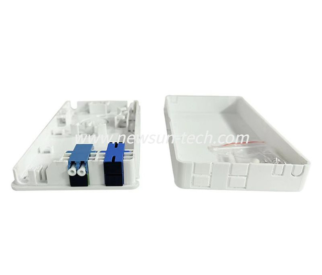 NS-MD04 Fiber Optic Stackable Adapter 4 Core 2 Port Terminal Box