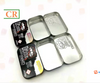 Wholesale Sliding rectangle tins embossed Child Resistant Metal Tin Case Packaging Box