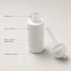 30ml White Sprayed Glass Dropper Bottle for Lotion Serum Essential Oil Skincare Cosmetic Packaging Wholesale Supply