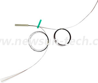 PLC Fiber Splitter, Steel Tube, Bare Fiber 250μm, No Connector 