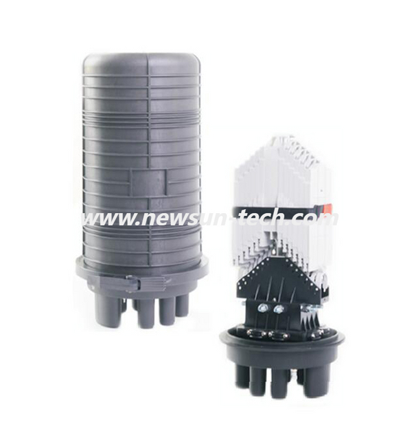 NS-D023 Outdoor 7 Port Dome 144 288 Core 6 Hole+1 Oval Fiber Optical Splice Joint Closure