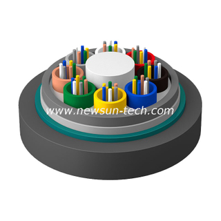 Stranded Loose Tube Non-metallic Strength Member Armored Fiber Optic Cable
