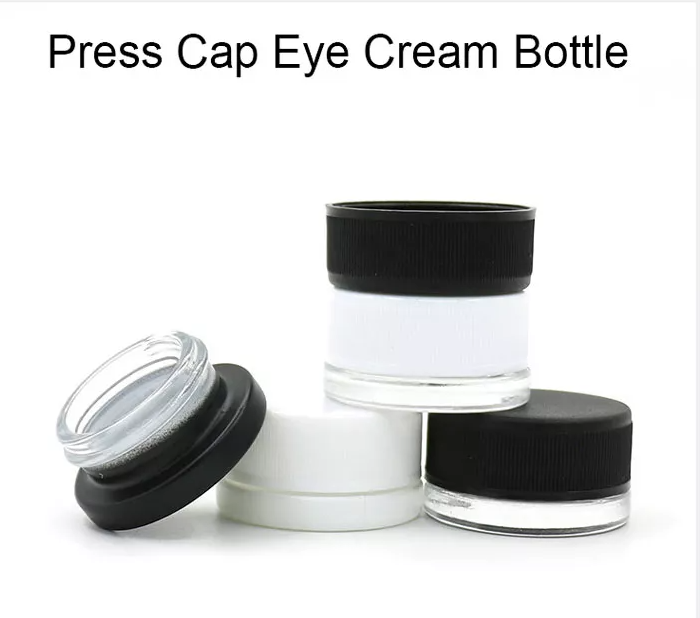 Hot Sales 3ml 5ml 7ml 9ml Glass jar with child resistant cap lid glass bottle child proof jar