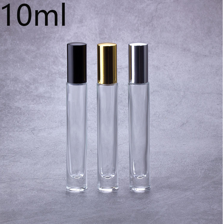 10ml Ball bearing perfume bottle perfume packaging spray glass bottles with Anodized aluminum lids wholesale