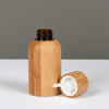 Eco Friendly Mini Packaging 10ml Cosmetics Bamboo Essential Oil Glass Bottle Supplier