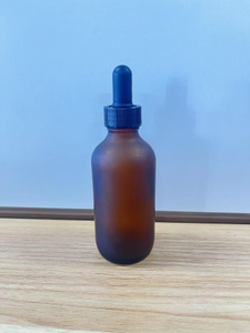 1OZ 20-400 Frosted glass bottle essential oil bottles with plastic engraved scale dropper 