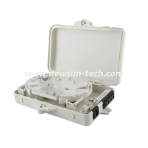 NSTB-801 Key Lock FTTH Small Plastic 2 4 6 Port Distribution Box for Fiber Optic Cabling