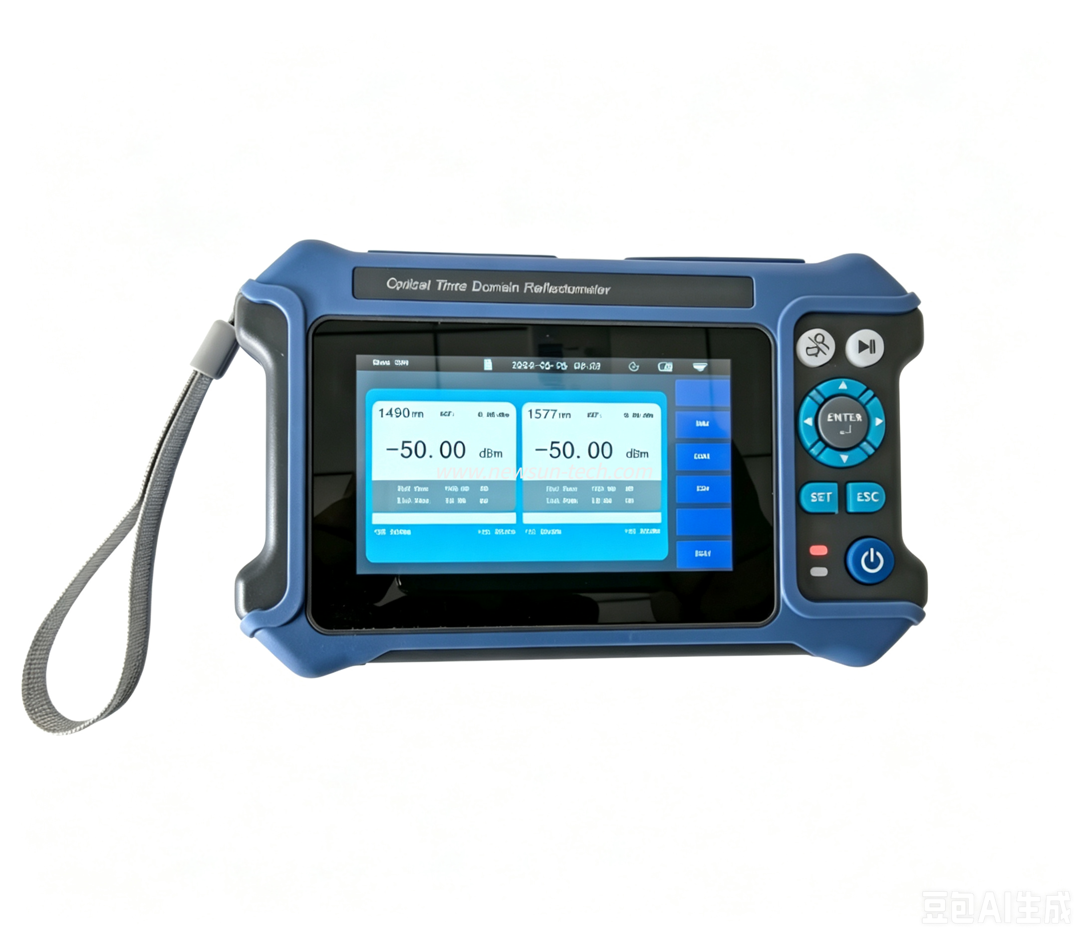NS-K33 4.3-inch Handheld 16-in-1 Mini OTDR Fiber Tester with OPM VFL RJ45 Test