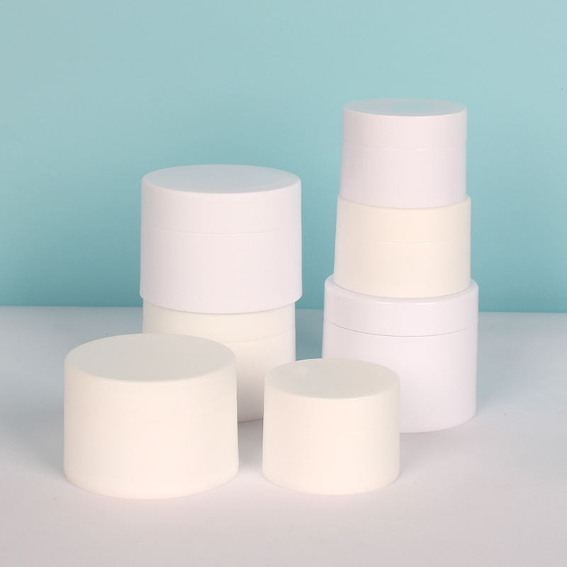 PP cream jar 5g,10g,15g,30g,50g,100g for skin care cream White PP plastic jars cosmetic