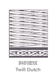 Stainless Steel Weave Wire Cloth Twill Dutch