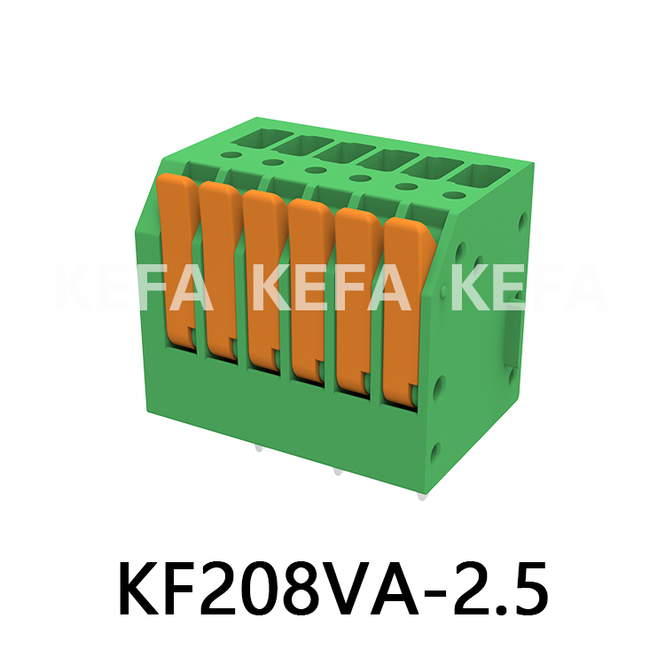 KF208VA-2,5/2,54 Клеммный блок пружинного типа