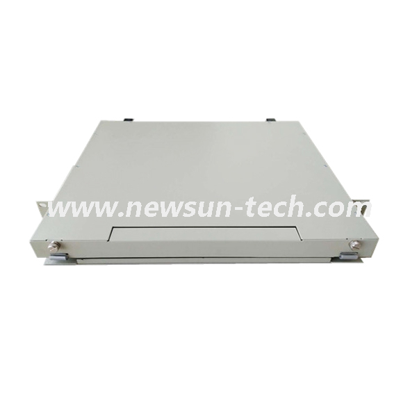 NSTB-Z24D Fiber Optic 1U ODF 19" Rack Mount Patch Panel With Door