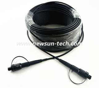 Waterproof Fiber Optic Mini SC Reinforced FTTA Patch Cord