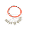 12 Fibers LC/SC/FC/ST Unjacketed /Bunch Fiber Optic Pigtails