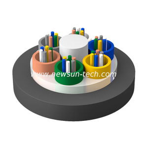 Stranded Loose Tube Non-metallic Strength Member Non-armored Fiber Optic Cable