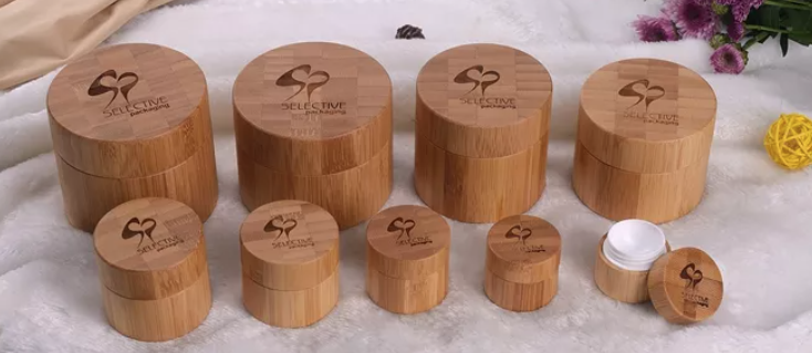 Bamboo Cosmetic Packing Cream Jars