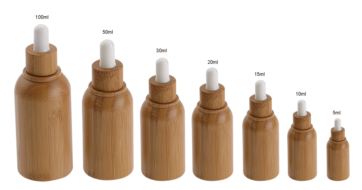 5ml 10ml 15ml 20ml 30ml 50ml 100ml Bamboo Essential Oil Bottle