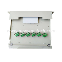 NSTB-Z24D Fiber Optic 1U ODF 19" Rack Mount Patch Panel With Door