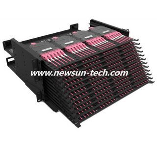 1U 2U 4U UHD MPO/MTP-LC Slide Drawer Design Patch Panel