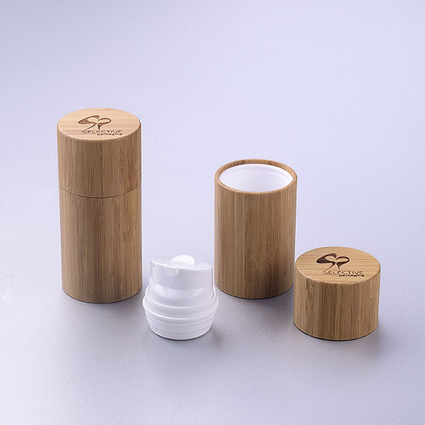 30ml 50ml Wholesale Full Bamboo Inner Plastic Shampoo Foam Pump Bottle