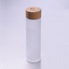 150ml cosmetic packaging frosted serum glass bottle with bamboo lids