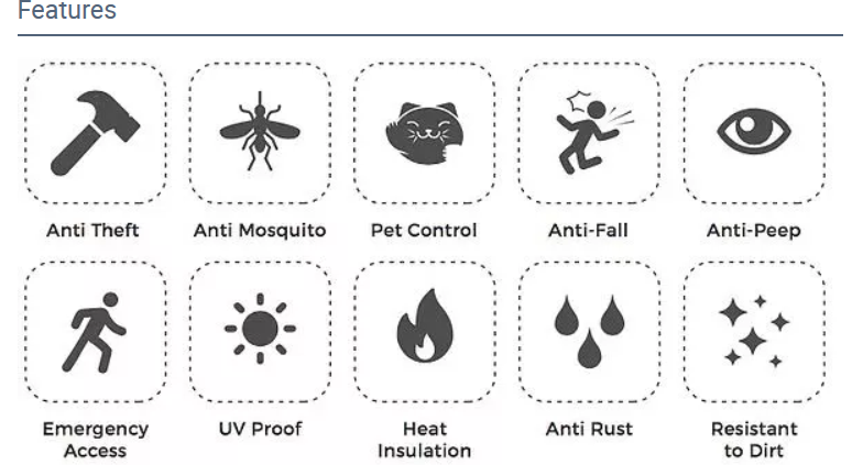 Stainless steel security screen