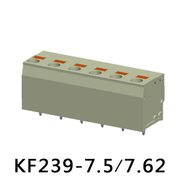 KF239-7.5/7.62 Spring type terminal block