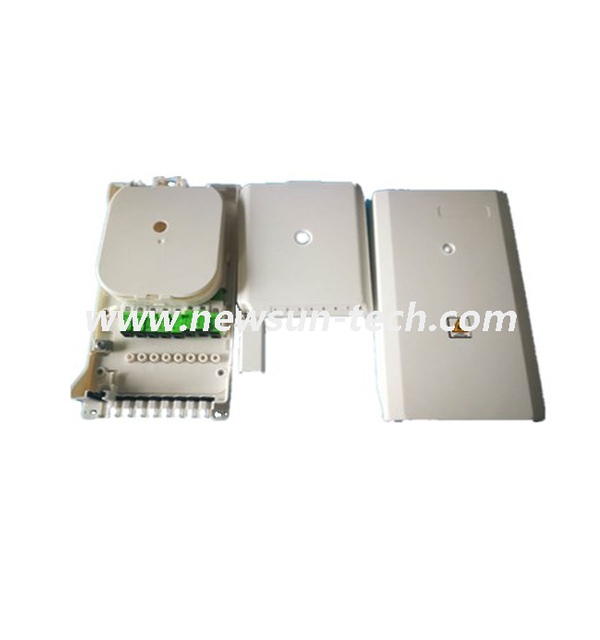 NSTB-F8T 8 Port FTTH Fiber Optic Terminal Box Fit with Splitter