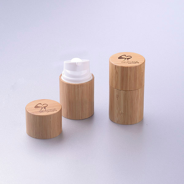 30ml 50ml Wholesale Full Bamboo Inner Plastic Shampoo Foam Pump Bottle