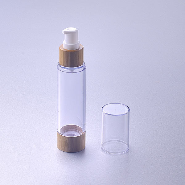 15ml 30ml 50ml 100ml 120ml High Quality Bamboo Airless Lotion Pump Bottle