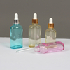 Colored Aluminum Dropper Serum glass Bottle for Essential Oils